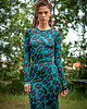 sukienki maxi damskie Dopasowana sukienka - Selena Deep Tropic