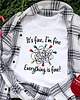 t-shirt damskie Koszulka  z nadrukiem  I'M FINE