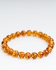 bransoletki z kamieni naturalnych Bransoletka bursztyn koniakowy kulka regularna