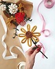 dodatki - różne Ręcznie wykonany kwiatek gerbera z drutu i sznurka, dzień Babci, Kobiet, Matki