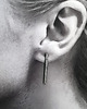 kolczyki srebrne STIX Srebro - kolczyki oksydowane sztyfty