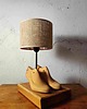 lampy stołowe Lampa z Drewnianych Kopyt Szewskich