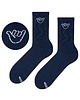 skarpetki damskie Granatowe skarpetki długie SURF SHAKA bawełniane, unisex, sportowe