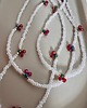 wisiory Handmade naszyjnik z wisienkami z koralików toho