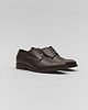 buty męskie Brązowe buty skórzane derby D004A