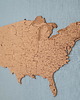Ozdoby na ścianę Korkowa mapa USA