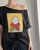 t-shirt damskie Fox Love Czarny oversize