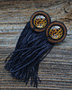 kolczyki soutache Kolczyki sutasz z motywem panterki