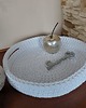 kosze do przechowywania Koszyk - taca ze sznurka bawełnianego 30cmx6cm