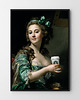 plakaty Plakat Lady with coffee