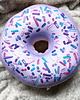 poduszki z grafiką Poduszka Pączek Donut Mały  Jagodowy