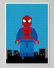 obrazy i plakaty do pokoju dziecięcego Lego Superbohater "Spider-Man"