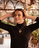 srebrne naszyjniki Naszyjnik krótki Ginko Biloba srebrny *Hiszpańskie lato*