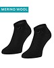 skarpetki damskie Czarne stopki z merino wool