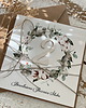 kartki scrapbooking Wyjątkowa kartka ręcznie robiona z okazji 2 rocznicy ślubu