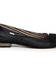 baleriny damskie SKÓRZANE BALERINKI ZAPATO 07 CZARNY KROKO POŁ