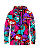 bluzy męskie Męska Bluza Expres Zamek DR.CROW Monsters