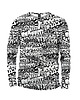 bluzy męskie Koszulka Longsleeve Męska DR.CROW Graffiti wb