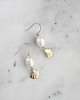 kolczyki z mosiądzu Ulla Pearl Earrings