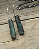 kolczyki wire wrapping Muszla paua  - kolczyki