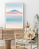 plakaty Flamingi - odbicie w jeziorze - plakat fine art