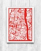 plakaty Plakat Warszawa - plan miasta