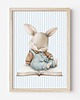 obrazy i plakaty do pokoju dziecięcego Plakat Na Ścianę Dla Chłopca Niebieskie króliczki nr. 13