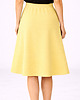 spódnice midi Spódnica Trapezowa  ,,NOEL" Żółty
