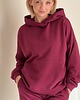 bluza z kapturem damska Bluza RESORT burgundowa (bez logo-haft)