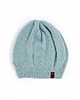 czapki damskie Błękitna czapka beretowa z wełny alpaki