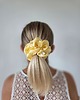 gumki do włosów Gumka jedwabna, scrunchie, frotka lemon aura MAXI