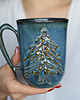 kubki Kubek z Choinką Ceramiczny Morski 550 ml