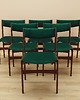 krzesła Komplet sześciu krzeseł tekowych, duński design, lata 70, produkcja: Dania