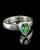 pierścionki srebrne Pierścionek subtelna szlachetność tsavorytu