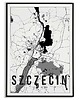 plakaty Plakat miasto POLSKA - SZCZECIN 2 obraz MAPA