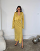 sukienki midi damskie Sukienka Desire gold lyocell