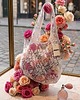 torby na ramię Koronkowa torba shopper, na ramię, róże, biała,  Namineso Scoop