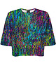 t-shirt damskie DR.CROW T-shirt Krótki CROP Urban Colored