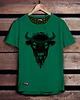 t-shirty męskie Koszulka męska ŻUBR zielona -