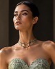chokery Turkusy vol. 51 i diamenty /choker/ 17.09.26  - naszyjnik
