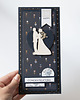 kartki scrapbooking Ręcznie robiona kartka ślubna
