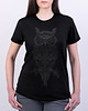 t-shirt damskie Koszulka damska PUCHACZ ZWYCZAJNY czarna