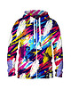 bluza z kapturem damska Damska Bluza Expres Zamek DR.CROW Abstract B