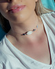 bransoletki z kamieni naturalnych Choker Muszla Czaroit i Agat