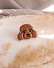 przypinki Pin przypinka z pudlem broszka z wizerunkiem pudla, pies pudel