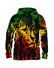 bluza z kapturem damska Damska Bluza Expres Zamek DR.CROW Rasta Lion