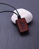 biżuteria męska Naszyjnik z runą Wikingów-  amulet runiczny z drewna