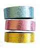 bransoletki skórzane Komplet trzech bransoletek skórzanych metallic