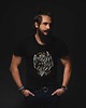 t-shirty męskie Koszulka organiczna z nadrukiem Dark Owl