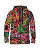 bluza z kapturem damska Damska Bluza Expres Zamek DR.CROW Drawn Flowers